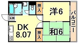 間取図画像 2DK