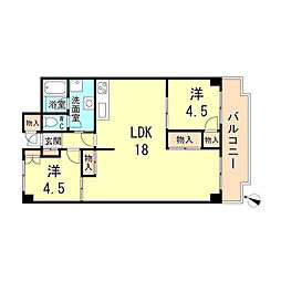 間取図画像 2LDK