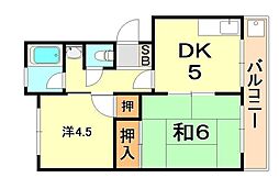 間取図画像 2DK