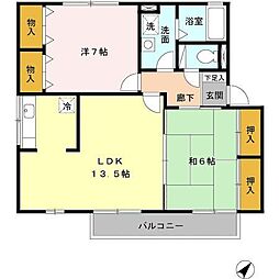クレールプラザ立花　Ｂ棟 2階