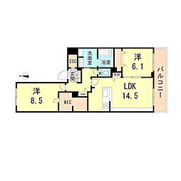 間取図画像 2LDK