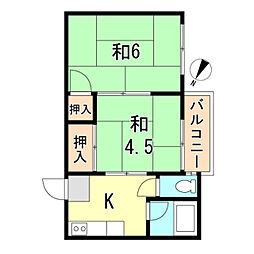 間取図画像 2DK