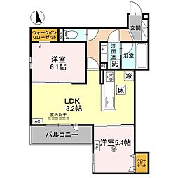 間取図画像 2LDK