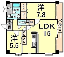 ルネスサリート 2階