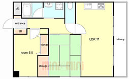 間取図画像 2LDK