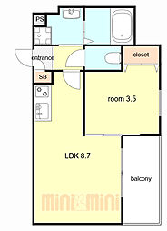 間取図画像 1LDK