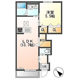 間取図画像 1LDK