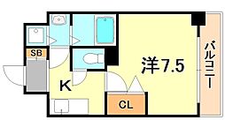 メゾン・ド・ヴィレ　須磨 4階1Kの間取り