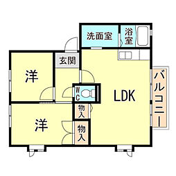 間取図画像 2LDK