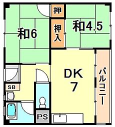 間取図画像 2DK