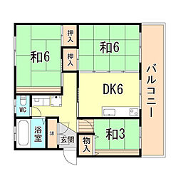 間取図画像 2LDK