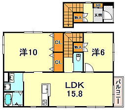 間取図画像 2LDK