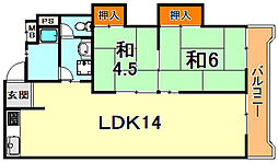 間取図画像 2LDK