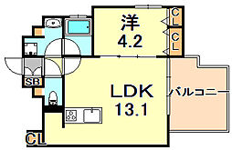 間取図画像 1LDK