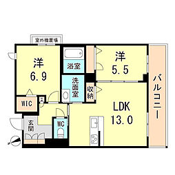 Seaside House 2LDKの間取図画像