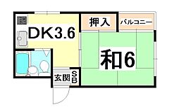 間取図画像 1DK