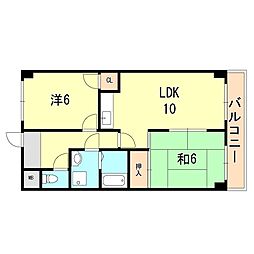 ジョイフル明和 2LDKの間取図画像