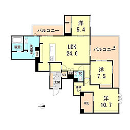 間取図画像 3LDK