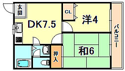 間取図画像 2DK