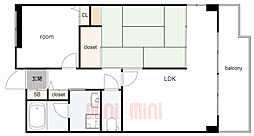 プリメーラリヨン 2LDKの間取図画像