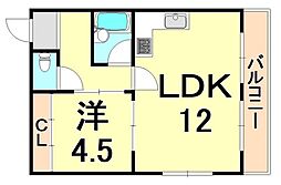 ARTFIORE 1LDKの間取図画像