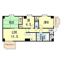 ゼフィール芦屋 3階/301