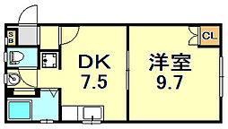 岡本梅林住宅 6号棟 1階/201