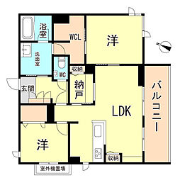 シャーメゾンM1st 2SLDKの間取図画像