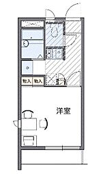 レオパレス友井 1Kの間取図画像