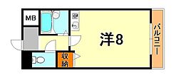 セント中御影 1Kの間取図画像