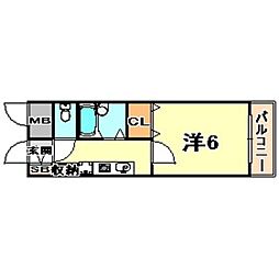 グランディア摩耶LEGEND 1Kの間取図画像