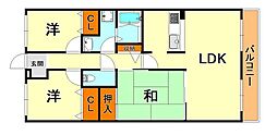 ウエストコート11番街 3LDKの間取図画像