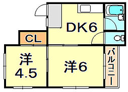 ドエル岡本 2階