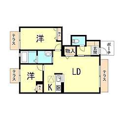 オリゼー芦屋西D 1階