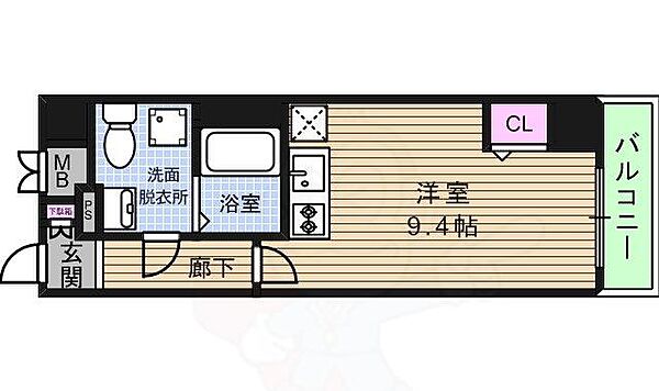 ドゥーエ玉造 ｜大阪府大阪市中央区玉造２丁目(賃貸マンション1R・13階・29.70㎡)の写真 その2