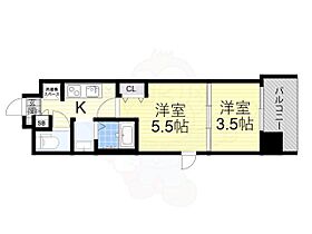 大阪府大阪市中央区玉造１丁目（賃貸マンション2K・5階・26.23㎡） その2