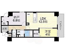 リアライズ小路駅前 1SLDKの間取図画像