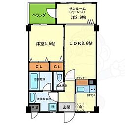 EASTRITZ巽 1SLDKの間取図画像