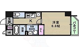ジュネーゼグラン本町East 1Kの間取図画像