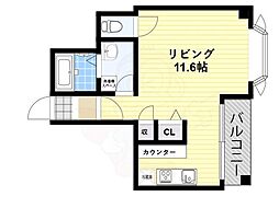 ヴェローナ2 ワンルームの間取図画像