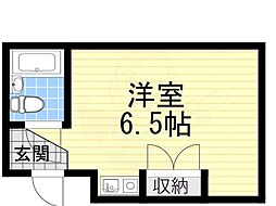グランビルド道頓堀 ワンルームの間取図画像