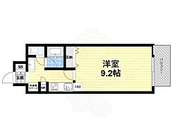 アーバンエース東心斎橋パル 1Kの間取図画像