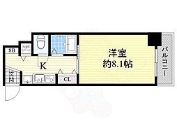 プレサンス東本町Vol.2 1Kの間取図画像