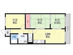 ひよハイツ 3LDKの間取図画像