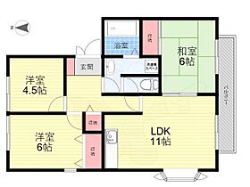 アルヴェール中山  ｜ 兵庫県宝塚市中筋５丁目75番1号（賃貸アパート3LDK・2階・65.46㎡） その2