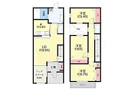 Visso 1階3LDKの間取り