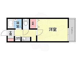 メゾンコウキ 1Kの間取図画像