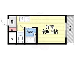 メゾン小花 ワンルームの間取図画像