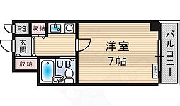 ハイムアサヒ 1Kの間取図画像