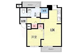 ViewTerrace売布3 1LDKの間取図画像
